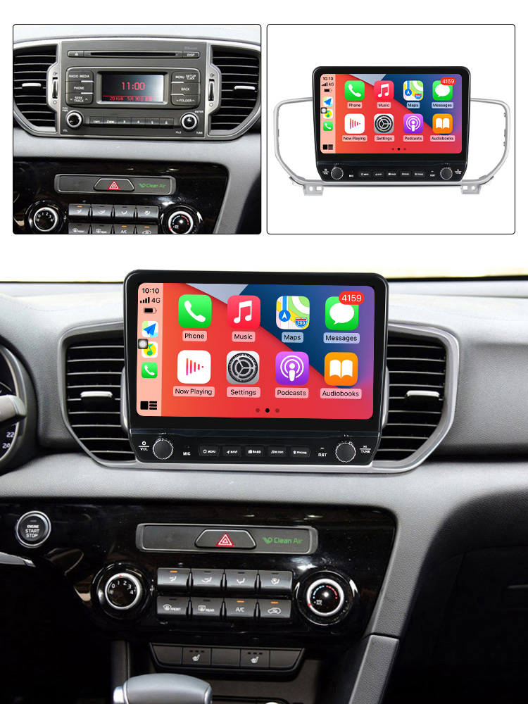 Navigatie dedicata Sportage4 KX5 2016-2018 cu butoane rotative model 2024, 9 Inch, 2GB RAM 32GB ROM, Quadcore, Android 13, WiFi, Bluetooth, Magazin Play [4]
