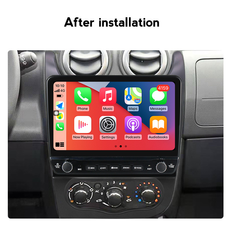 Navigatie dedicata Renault Sandero 2013-2014 cu butoane rotative model 2024, 10 Inch, 2GB RAM 32GB ROM, Quadcore, Android 13, WiFi, Bluetooth, Magazin Play [2]
