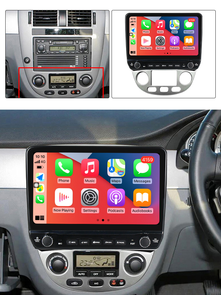 Navigatie dedicata Lacetti Excelle cu butoane rotative model 2024, 9 Inch, 2GB RAM 32GB ROM, Quadcore, Android 13, WiFi, Bluetooth, Magazin Play [5]