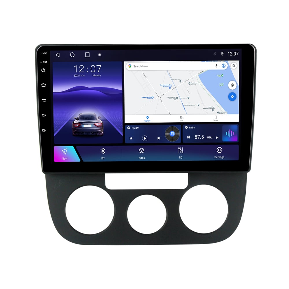 Navigatie dedicata Volkswagen Sagitar / Jetta5 2006-2010 si Golf 5, 4GB RAM 64GB ROM, Octacore, Android 14, Display QLED 10", DSP, Carplay, Android Auto, Internet, Youtube, Waze, WIFI [2]