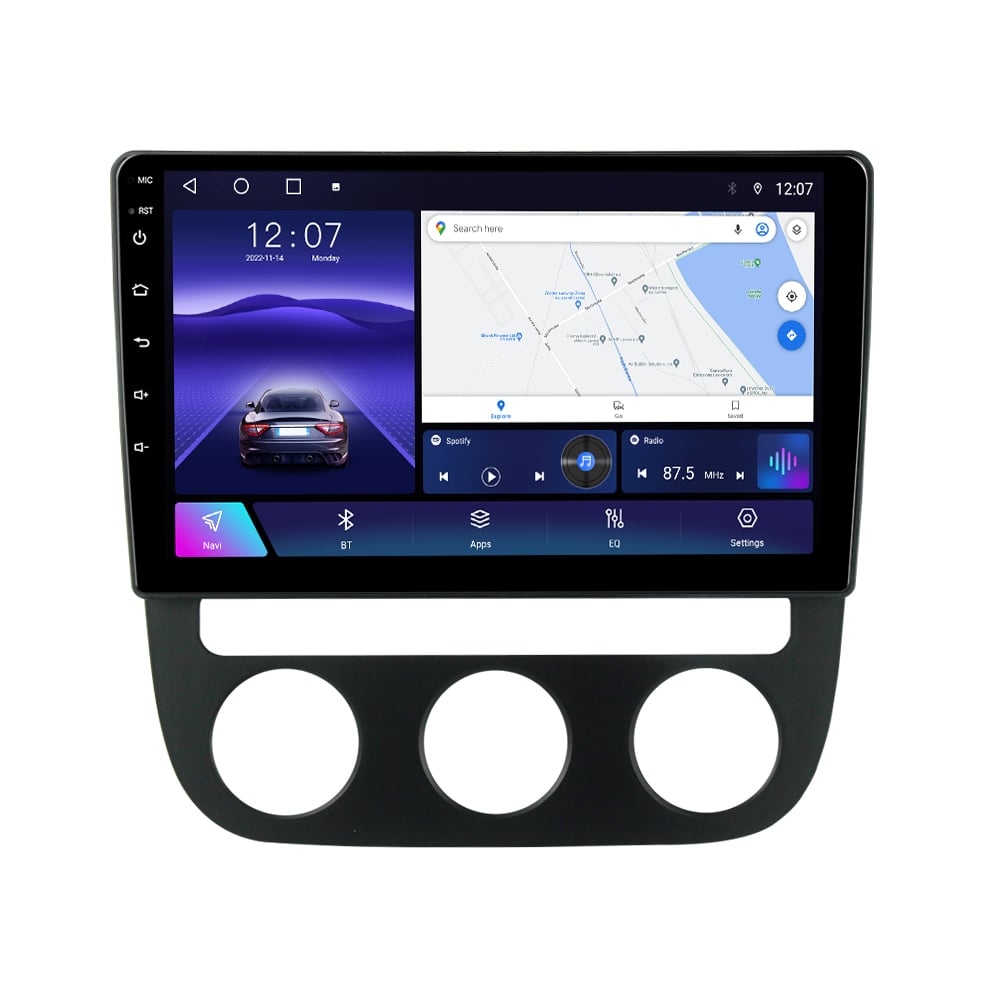 Navigatie dedicata Volkswagen Sagitar / Jetta5 2006-2010 si Golf 5, 4GB RAM 64GB ROM, Octacore, Android 14, Display QLED 10", DSP, Carplay, Android Auto, Internet, Youtube, Waze, WIFI [3]