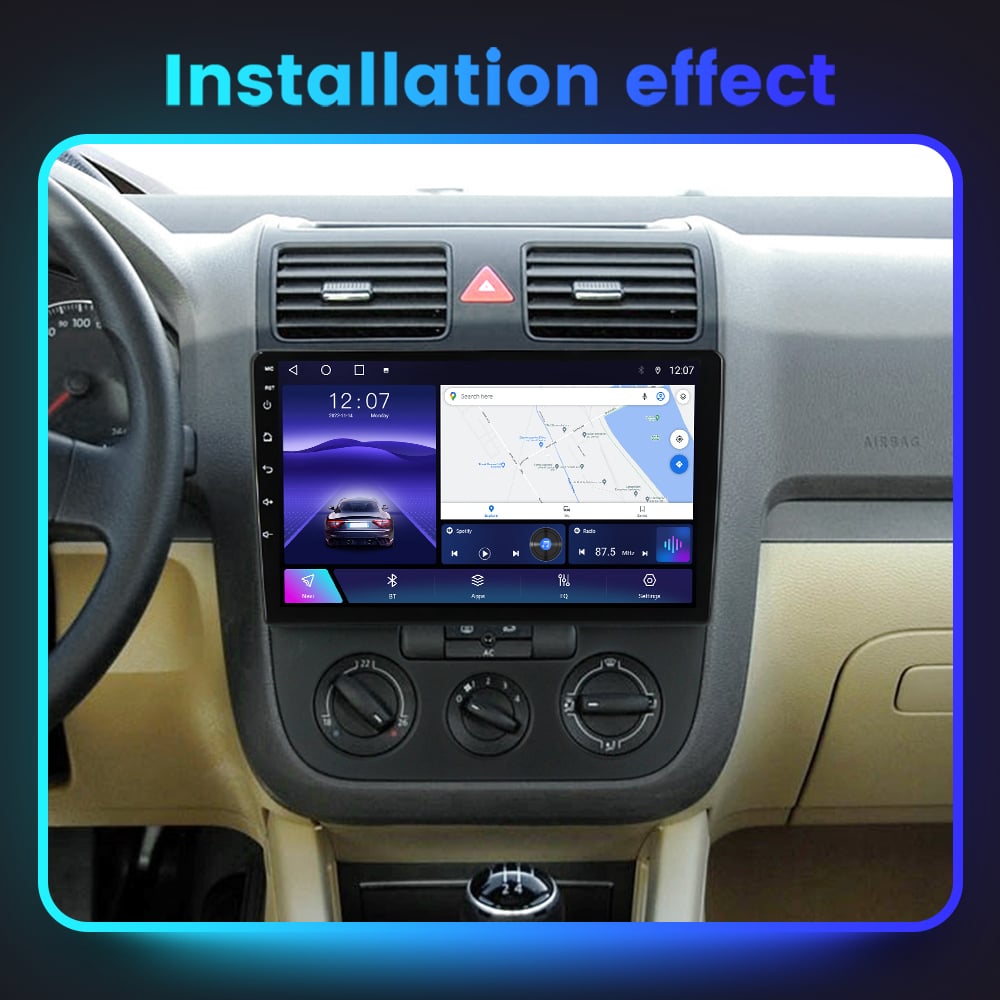 Navigatie dedicata Volkswagen Sagitar / Jetta5 2006-2010 si Golf 5, 4GB RAM 64GB ROM, Octacore, Android 14, Display QLED 10", DSP, Carplay, Android Auto, Internet, Youtube, Waze, WIFI [10]