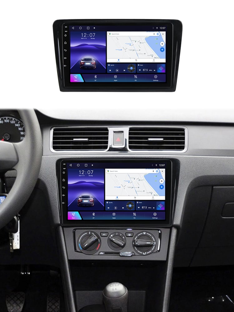 Navigatie dedicata Volkswagen Santana 2013-2017, 4GB RAM 64GB ROM, Quadcore, Android 14, Display QLED 9", DSP, Carplay&Android Auto, Suport camere AHD [4]