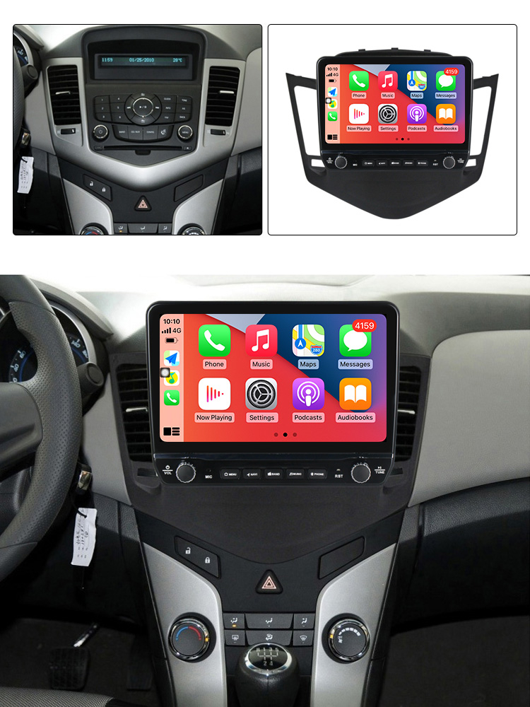Navigatie dedicata Cruze 2009-2014 cu butoane rotative model 2024, 9 Inch, 2GB RAM 32GB ROM, Quadcore, Android 13, WiFi, Bluetooth, Magazin Play [4]