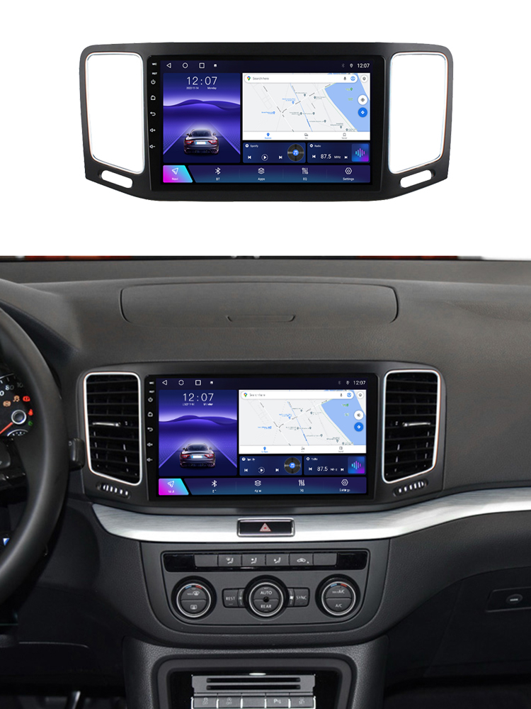 Navigatie dedicata Volkswagen Sharan 2012-2018, 4GB RAM 32GB ROM, Android 14, Display 9 " , Internet, Aplicatii, Waze, WI-FI, USB, Bluetooth, Mirrorlink [7]