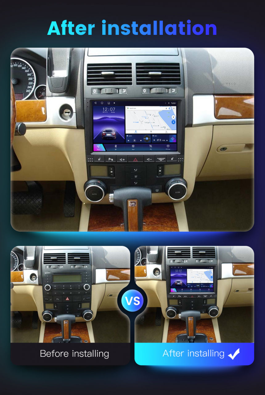(Resigilata) Navigatie dedicata Volkswagen T6 2016-2019, 2GB RAM 32GB ROM, Quad Core, Display 9" IPS Full HD, Carplay, Android 14, Bluetooth, Magazin Play, Suport camere AHD [3]