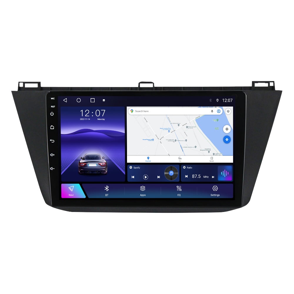 Navigatie dedicata Volkswagen Tiguan 2017-2019, 4GB RAM 64GB ROM, Octacore, Android 14, Display QLED 10", DSP, Carplay, Android Auto, Internet, Youtube, Waze, WIFI, Bluetooth [2]