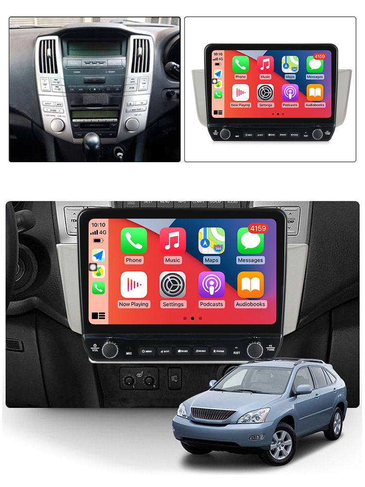 Navigatie dedicata Lexus RX-300 2003-2009 cu butoane rotative model 2024, 9 Inch, 2GB RAM 32GB ROM, Quadcore, Android 13, WiFi, Bluetooth, Magazin Play [4]