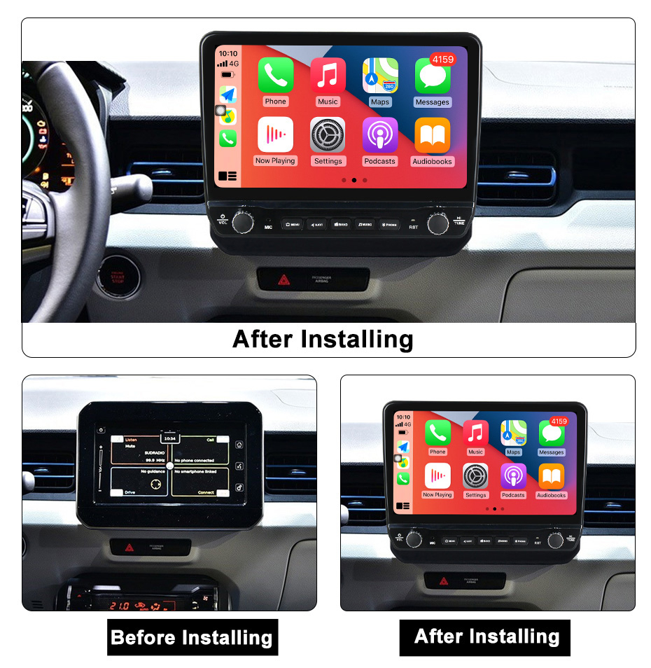 Navigatie dedicata Ignis 2016-2020 cu butoane rotative model 2024, 9 Inch, 2GB RAM 32GB ROM, Quadcore, Android 13, WiFi, Bluetooth, Magazin Play [5]