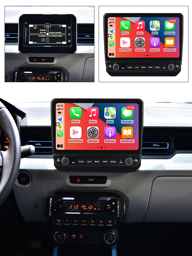 Navigatie dedicata Ignis 2016-2020 cu butoane rotative model 2024, 9 Inch, 2GB RAM 32GB ROM, Quadcore, Android 13, WiFi, Bluetooth, Magazin Play [4]