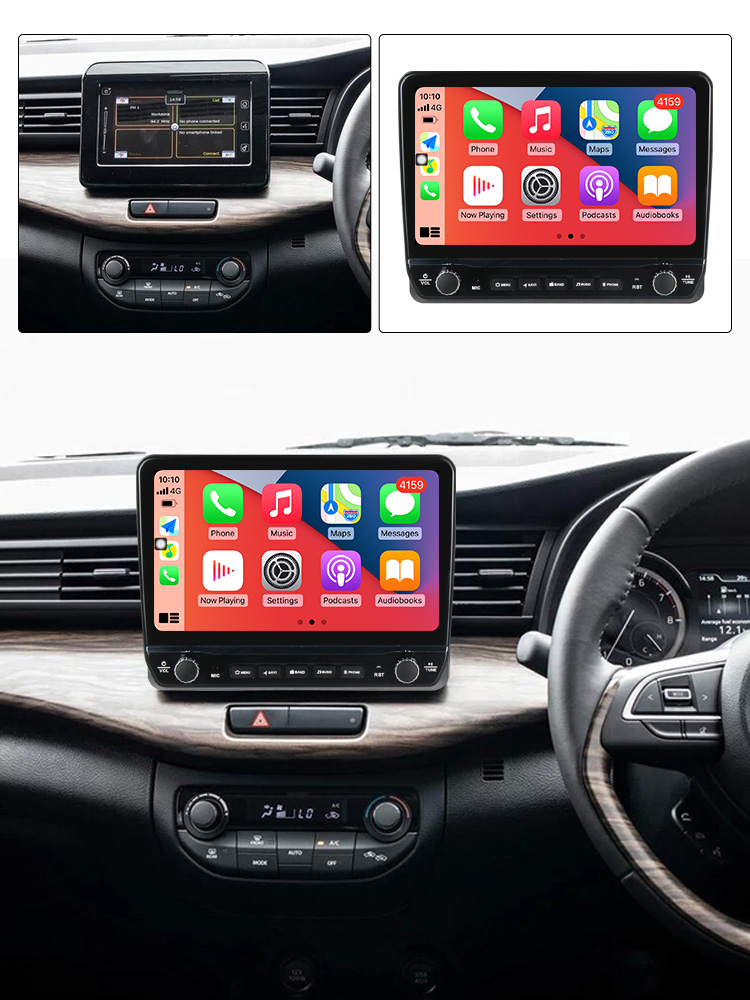 Navigatie dedicata Ertiga 2018-2020 cu butoane rotative model 2024, 4 GB RAM 64 ROM, Quadcore, Android 13, Display QLED, 9", DSP, Carplay, Android Auto, Internet, Youtube , Waze , WI-FI [4]