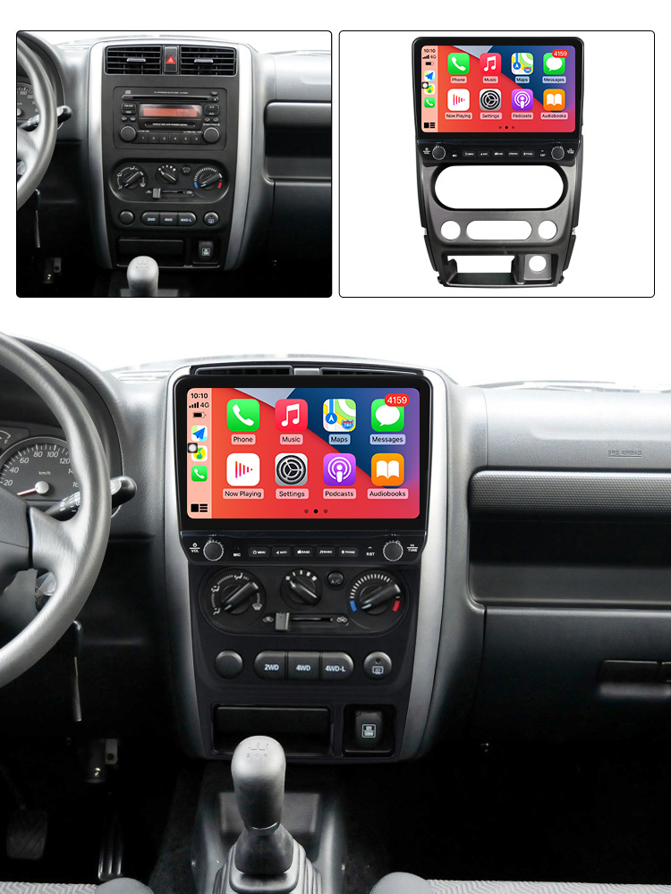 Navigatie dedicata Jimny 2007-2012 cu butoane rotative model 2024, 9 Inch, 2GB RAM 32GB ROM, Quadcore, Android 13, WiFi, Bluetooth, Magazin Play [4]