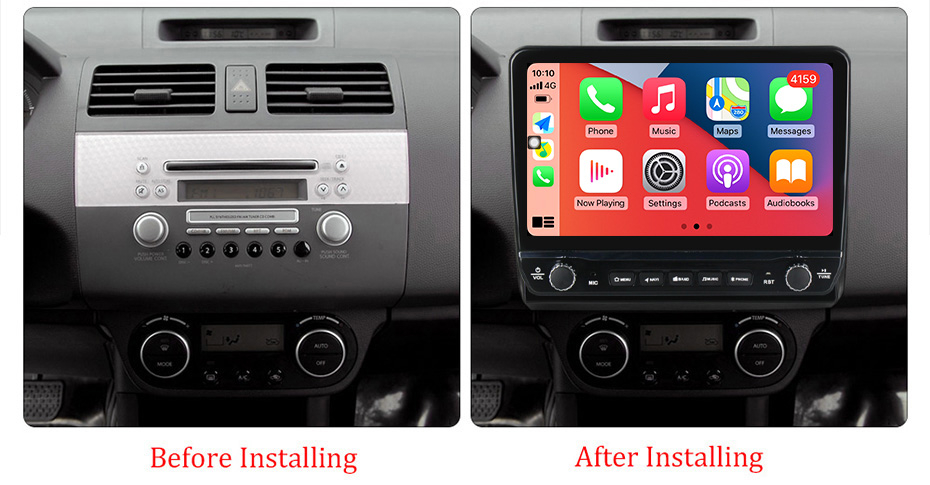 Navigatie dedicata Suzuki Swift 2003-2010 cu butoane rotative model 2024, 10 Inch, 2GB RAM 32GB ROM, Quadcore, Android 13, WiFi, Bluetooth, Magazin Play [5]