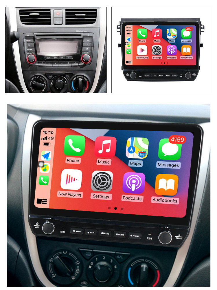 Navigatie dedicata Celerio 2015-2018 cu butoane rotative model 2024, 9 Inch, 2GB RAM 32GB ROM, Quadcore, Android 13, WiFi, Bluetooth, Magazin Play [5]