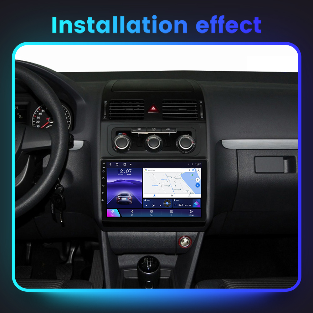 Navigatie dedicata Volkswagen Touran 2011-2015, 4 GB RAM 32 ROM, Android 14, Display QLED, 10", DSP, Carplay, Android Auto, Internet, Youtube, Waze, WI-FI, USB, Bluetooth [8]