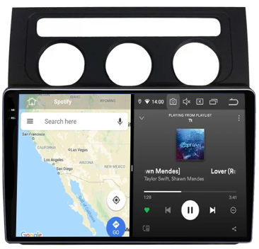 Navigatie dedicata Volkswagen Touran2003-2015, 12GB RAM 256GB ROM, Android 13, Rezolutie 2K, Display QLED, 10.1", DSP, Carplay, Android Auto, Internet, Youtube, Waze, Wi Fi, USB [3]