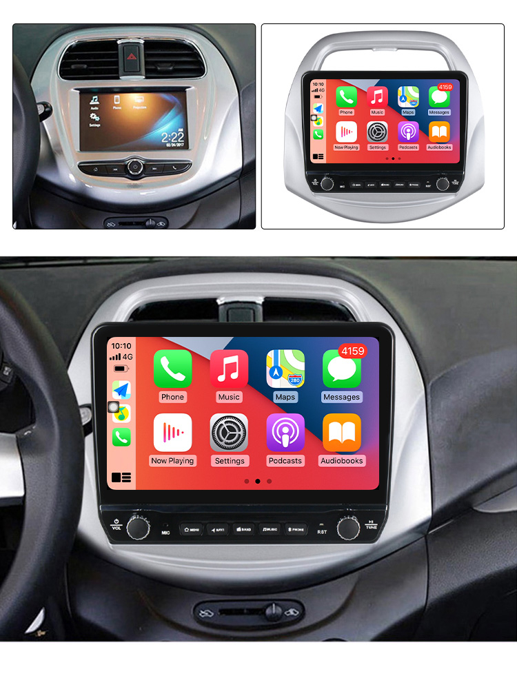 Navigatie dedicata Spark Beat 2018-2020 cu butoane rotative model 2024, 9 Inch, 2GB RAM 32GB ROM, Quadcore, Android 13, WiFi, Bluetooth, Magazin Play [4]