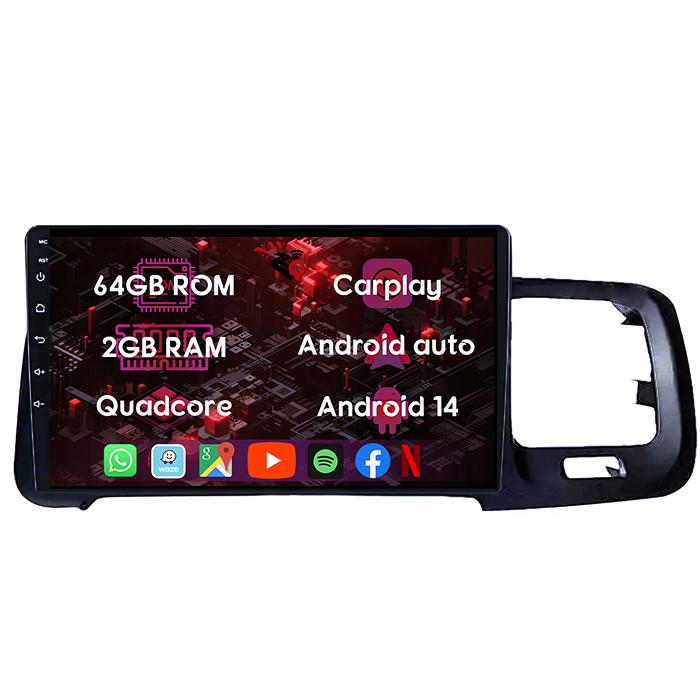 (Resigilata) Navigatie dedicata Volvo S60 V60 2011-2020, 2GB RAM 32GB ROM, Quad Core, Display 9" IPS Full HD, Carplay, Android 13, Bluetooth, Magazin Play, Suport camere AHD [8]