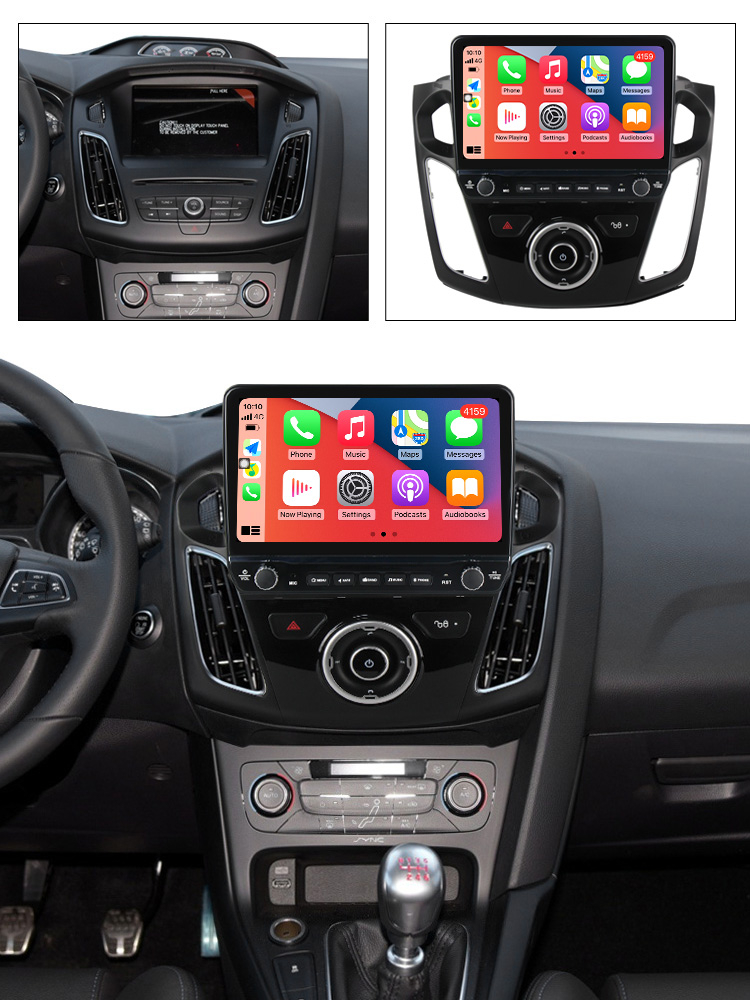 Navigatie dedicata Focus 2012-2018 cu butoane rotative model 2024, 4 GB RAM 64 ROM, Quadcore, Android 13, Display QLED, 9", DSP, Carplay, Android Auto, Internet, Youtube , Waze , WI-FI [3]