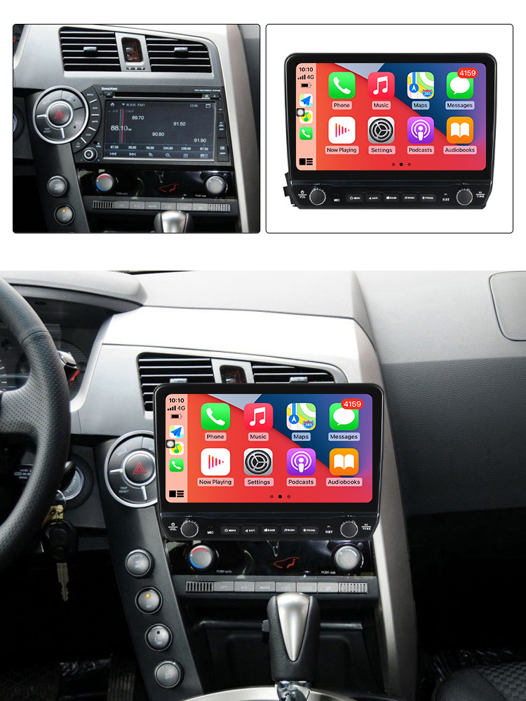 Navigatie dedicata Kyron 2005-2011 cu butoane rotative model 2024, 4 GB RAM 64 ROM, Quadcore, Android 13, Display QLED, 9", DSP, Carplay, Android Auto, Internet, Youtube , Waze , [4]
