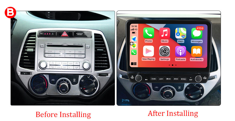 Navigatie dedicata i20 2012-2014 cu butoane rotative model 2024, 9 Inch, 2GB RAM 32GB ROM, Quadcore, Android 13, WiFi, Bluetooth, Magazin Play [6]
