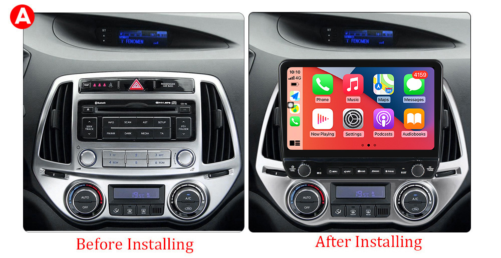 Navigatie dedicata i20 2012-2014 cu butoane rotative model 2024, 9 Inch, 2GB RAM 32GB ROM, Quadcore, Android 13, WiFi, Bluetooth, Magazin Play [7]