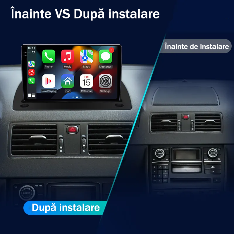 Navigatie dedicata Volvo XC90, 9 Inch, 12GB RAM 256GB ROM, Android 13, Rezolutie 2K, Display QLED, 9", DSP, Carplay, Android Auto, Internet, Youtube, Waze, Wi Fi, USB [5]