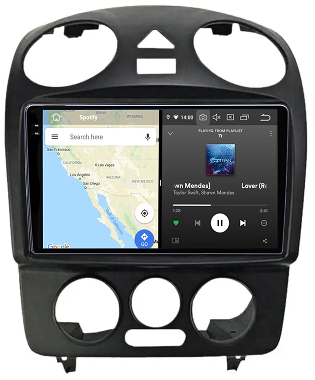 Navigatie dedicata VW Beetle 1998 - 2011, 12GB RAM 256GB ROM, Android 14, Rezolutie 2K, Display QLED, 9", DSP, Carplay, Android Auto, Internet, Youtube, Waze, Wi Fi, USB [4]