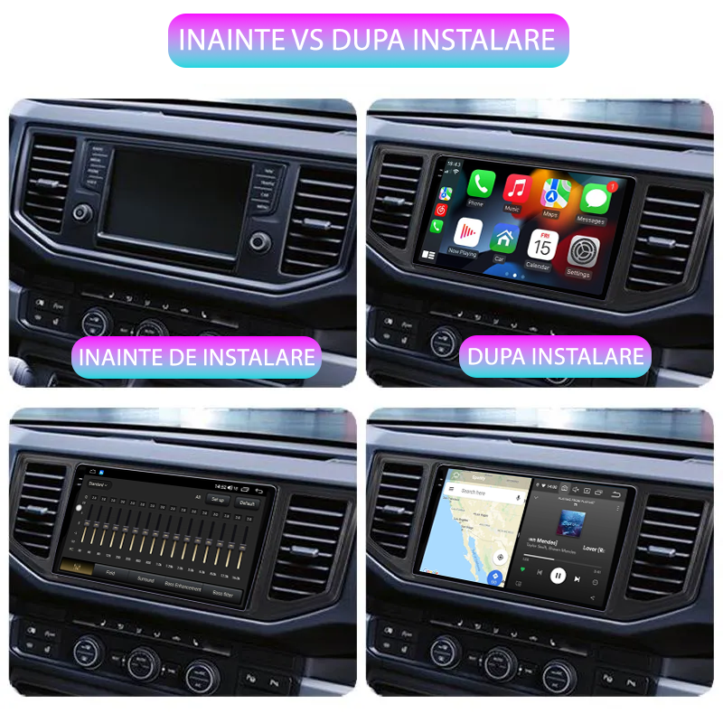 Navigatie dedicata VW Crafter 2017-2021, 12GB RAM 256GB ROM, Android 14, Rezolutie 2K, Display QLED, 10", DSP, Carplay, Android Auto, Internet, Youtube, Waze, Wi Fi, USB [5]