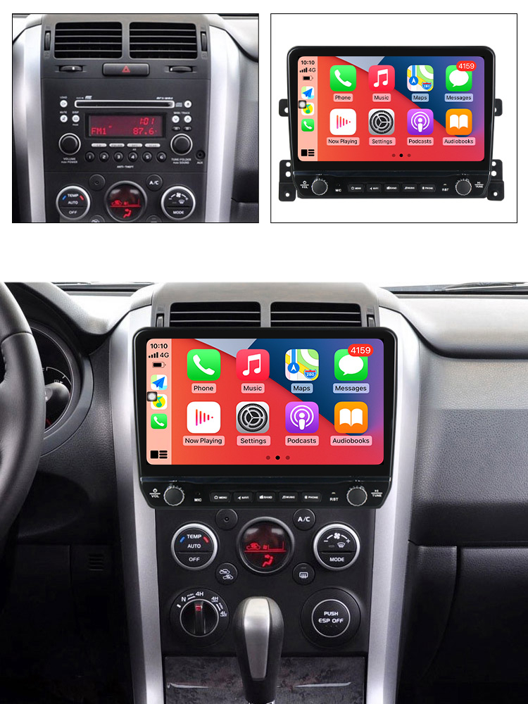 Navigatie dedicata Vitara 2005-2015 cu butoane rotative model 2024, 9 Inch, 2GB RAM 32GB ROM, Quadcore, Android 13, WiFi, Bluetooth, Magazin Play [4]