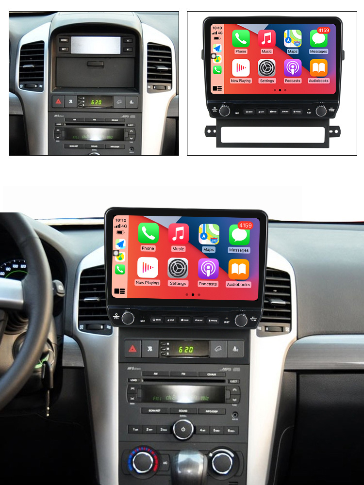 Navigatie dedicata Captiva 2008-2012 cu butoane rotative model 2024, 9 Inch, 2GB RAM 32GB ROM, Quadcore, Android 13, WiFi, Bluetooth, Magazin Play [4]