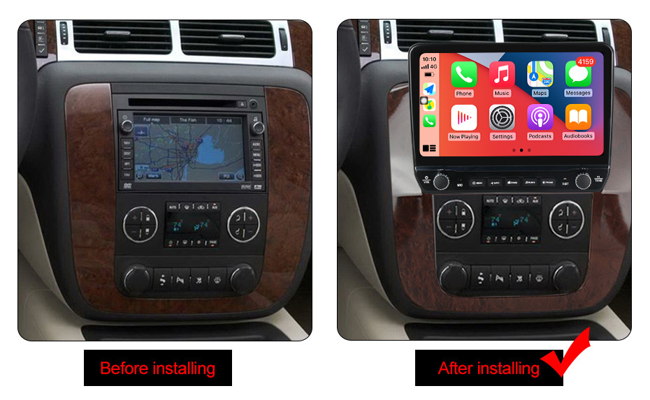 Navigatie dedicata Tahoe 2012 cu butoane rotative model 2024, 9 Inch, 2GB RAM 32GB ROM, Quadcore, Android 13, WiFi, Bluetooth, Magazin Play [5]