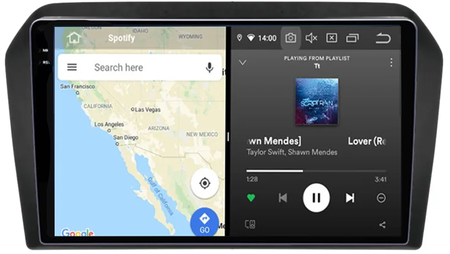 Navigatie dedicata VW Jetta 2013-2017, 12GB RAM 256GB ROM, Android 14, Rezolutie 2K, Display QLED, 9", DSP, Carplay, Android Auto, Internet, Youtube, Waze, Wi Fi, USB [2]