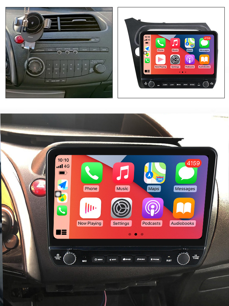 Navigatie dedicata Honda Civic 2006-2011 cu butoane rotative model 2024, 9 Inch, 2GB RAM 32GB ROM, Quadcore, Android 13, WiFi, Bluetooth, Magazin Play [6]