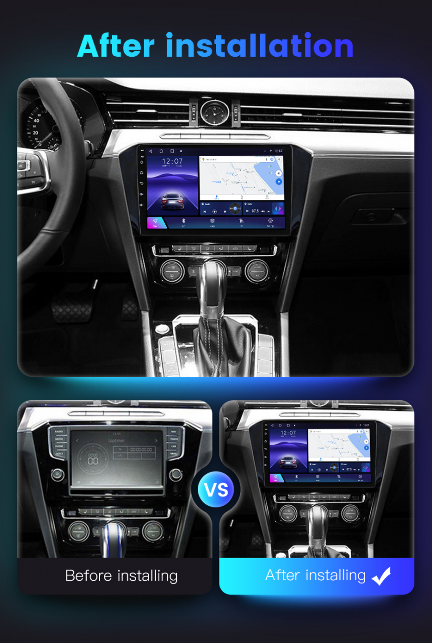 (Resigilata) Navigatie dedicata VW Passat B8 2015-2018, 2GB RAM 32GB ROM, Quad Core, Display 10.1" IPS Full HD, Carplay, Android 14, Bluetooth, Magazin Play, Suport camere AHD [5]