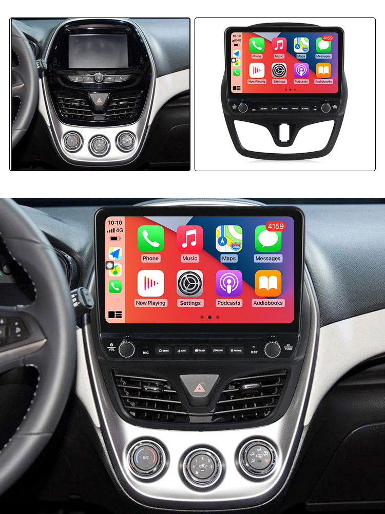 Navigatie dedicata Spark Beat 2015-2018 cu butoane rotative model 2024, 9 Inch, 2GB RAM 32GB ROM, Quadcore, Android 13, WiFi, Bluetooth, Magazin Play [4]