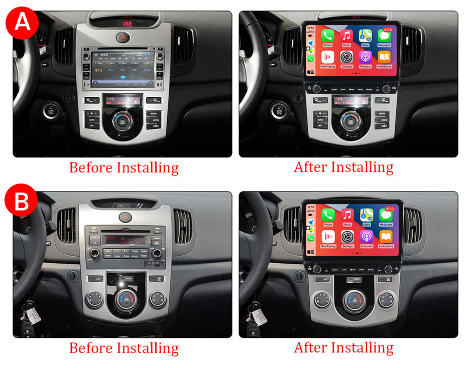 Navigatie dedicata Forte Cerato 2008-2013 cu butoane rotative model 2024, 9 Inch, 2GB RAM 32GB ROM, Quadcore, Android 13, WiFi, Bluetooth, Magazin Play [6]