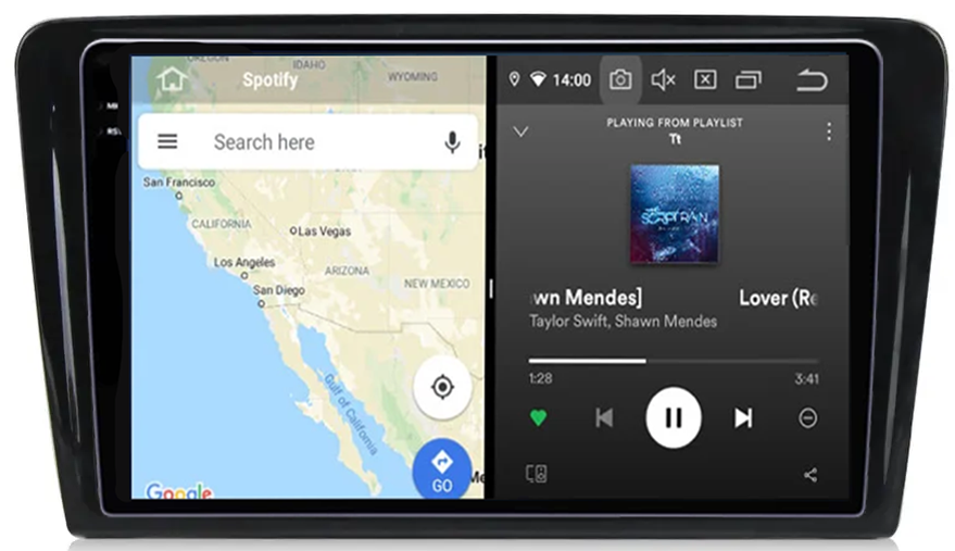 Navigatie dedicata VW Santana 2013-2017, 12GB RAM 256GB ROM, Android 14, Rezolutie 2K, Display QLED, 9", DSP, Carplay, Android Auto, Internet, Youtube, Waze, Wi Fi, USB [4]