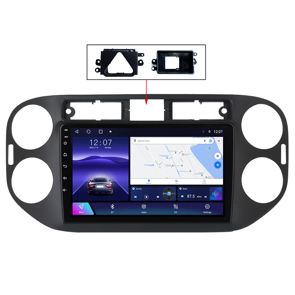 (Resigilata) Navigatie dedicata VW Tiguan 2007-2016, Golf 5/6+, 2GB RAM 32GB ROM, Quad Core, Display 9" IPS Full HD, Carplay, Android 14, Bluetooth, Magazin Play, Suport camere AHD [2]