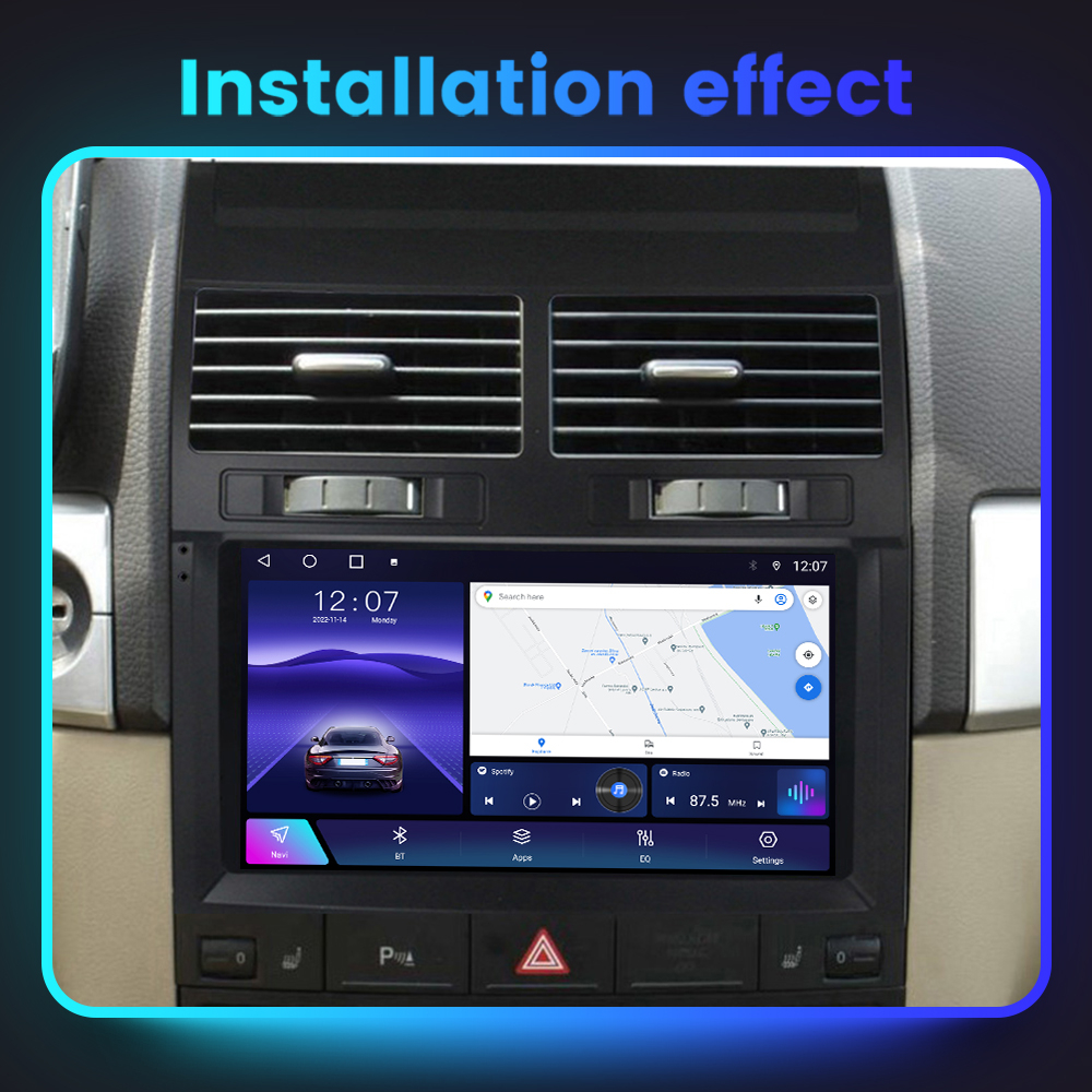 Navigatie dedicata VW Touareg 2002-2010, 12GB RAM 256GB ROM, Android 14, Rezolutie 2K, Display QLED, 9", DSP, Carplay, Android Auto, Internet, Youtube, Waze, Wi Fi, USB [5]