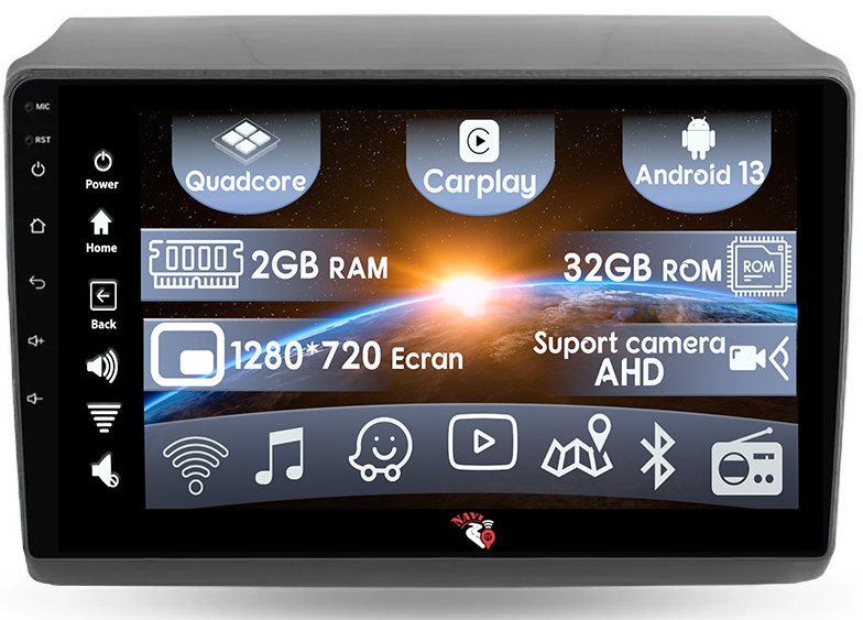 (Resigilata) Navigatie dedicata Ducato 2020, 2GB RAM 32GB ROM, Quad Core, Display 9" IPS Full HD, Carplay, Android 13, Bluetooth, Magazin Play, Suport camere AHD [1]