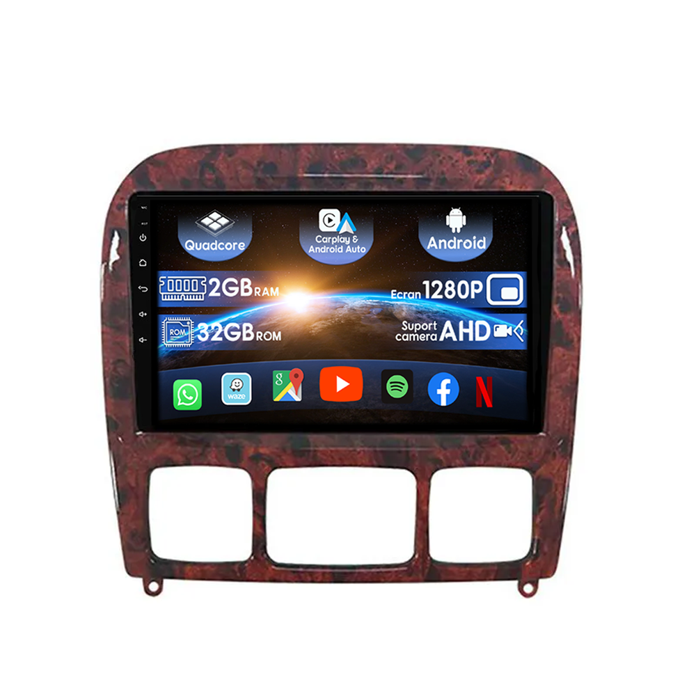 (Resigilata) Navigatie dedicata Mercedes-Benz S-class, 2 GB RAM 32GB ROM, Android 13, Display IPS, 9", DSP, Carplay, Android Auto, Internet, Youtube , Waze , Wi Fi , Usb , Bluetooth [1]