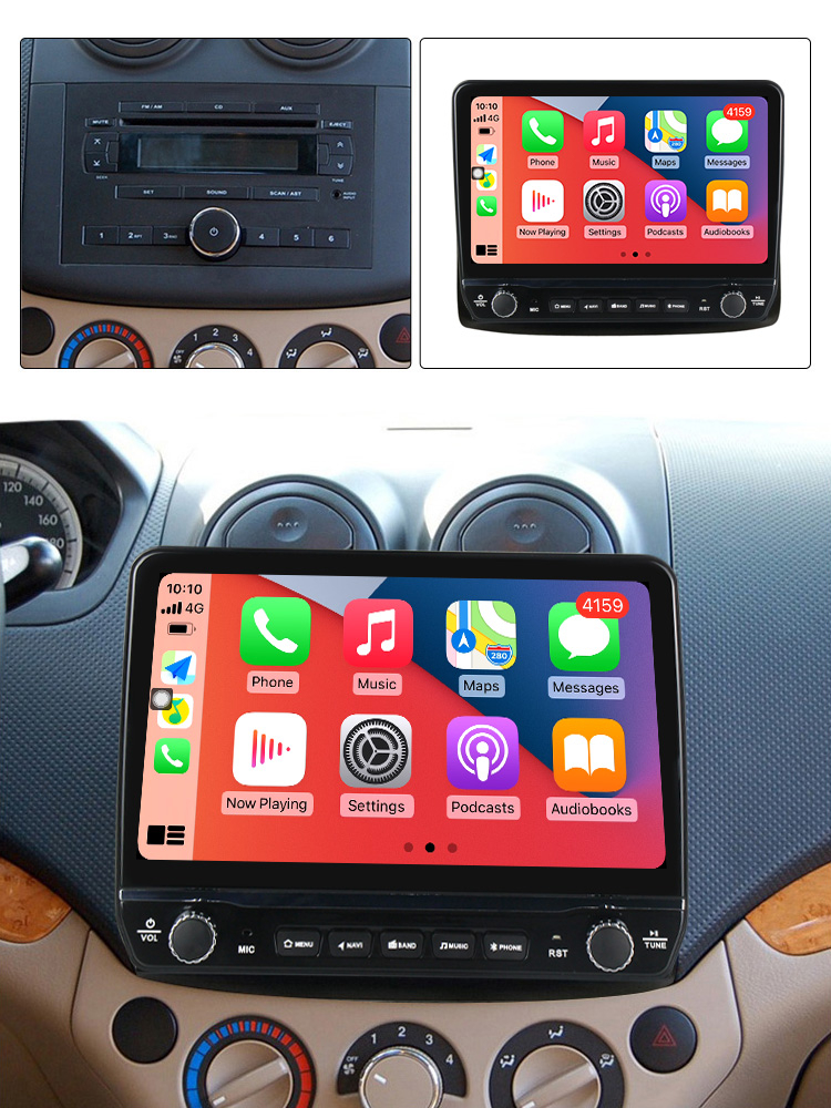 Navigatie dedicata Aveo 2006-2012 si Nexia 2020-2022 cu butoane rotative model 2024, 9 Inch, 2GB RAM 32GB ROM, Quadcore, Android 13, WiFi, Bluetooth, Magazin Play [4]