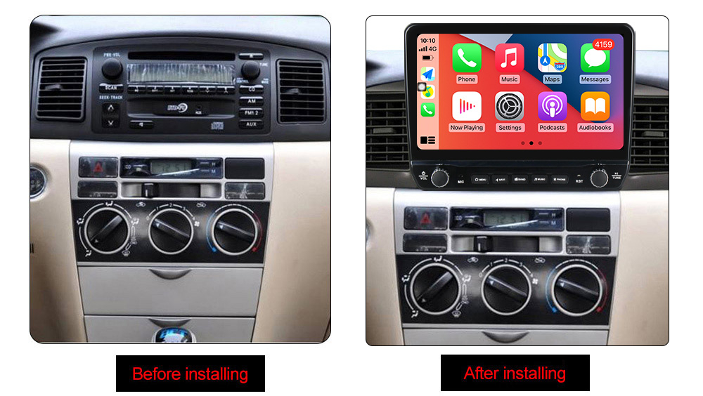 Navigatie dedicata Corolla 2000-2004 cu butoane rotative model 2024, 9 Inch, 2GB RAM 32GB ROM, Quadcore, Android 13, WiFi, Bluetooth, Magazin Play [5]