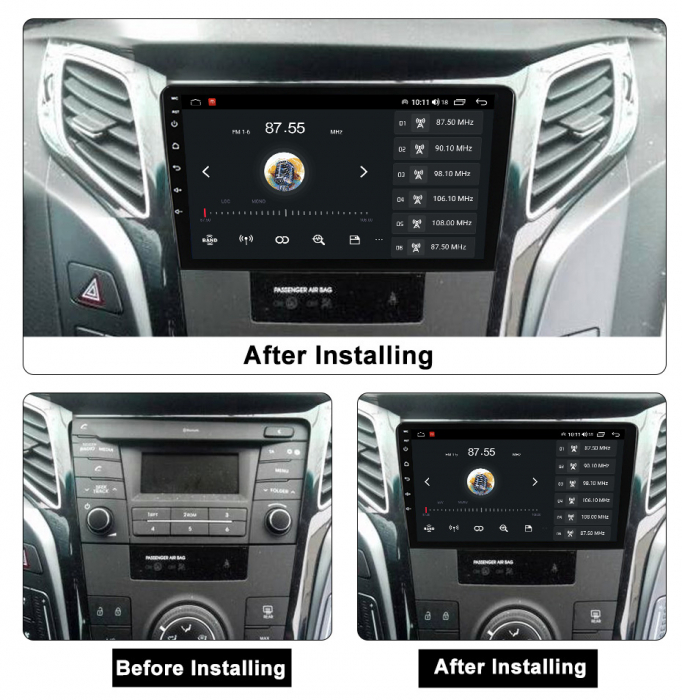 (Resigilata) Navigatie dedicata Hyundai i40 2016, 2GB RAM 32GB ROM, Quad Core, Display 9" IPS Full HD, Carplay, Android 13, Bluetooth, Magazin Play, Suport camere AHD [6]