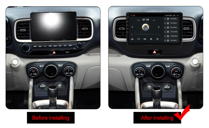 (Resigilata) Navigatie dedicata Hyundai Venue 2019-2020, 2GB RAM 32GB ROM, Quad Core, Display 9" IPS Full HD, Carplay, Android 13, Bluetooth, Magazin Play, Suport camere AHD [4]