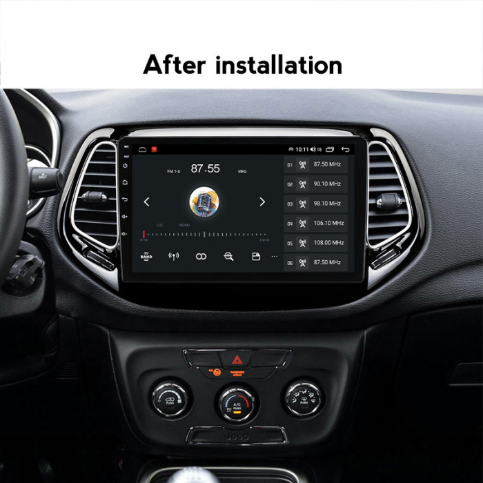 (Resigilata) Navigatie dedicata Jeep Compass 2016-2018, 2GB RAM 32GB ROM, Quad Core, Display 10" IPS Full HD, Carplay, Android 13, Bluetooth, Magazin Play, Suport camere AHD [5]