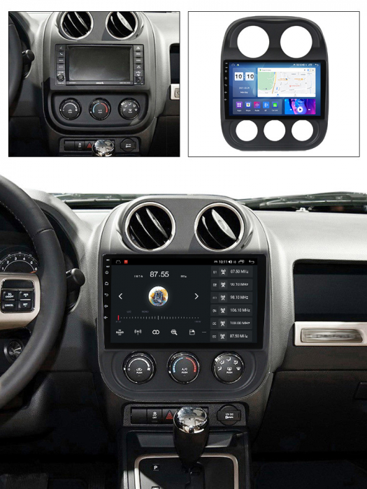 (Resigilata) Navigatie dedicata Jeep Compass Patriot 2010-2016, 2GB RAM 32GB ROM, Quad Core, Display 10" IPS Full HD, Carplay, Android 13, Bluetooth, Magazin Play, Suport camere AHD [6]