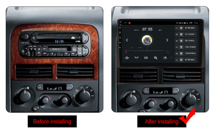 (Resigilata) Navigatie dedicata Jeep Grand Cherokee 1999-2005, 2GB RAM 32GB ROM, Quad Core, Display 9" IPS Full HD, Carplay, Android 13, Bluetooth, Magazin Play, Suport camere AHD [6]