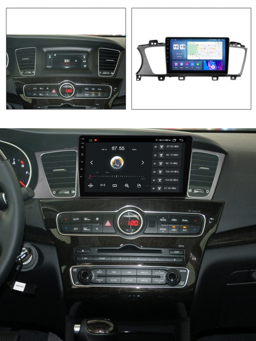 (Resigilata) Navigatie dedicata Kia K7 Cadenza 2013-2017, 2GB RAM 32GB ROM, Quad Core, Display 9" IPS Full HD, Carplay, Android 13, Bluetooth, Magazin Play, Suport camere AHD [6]